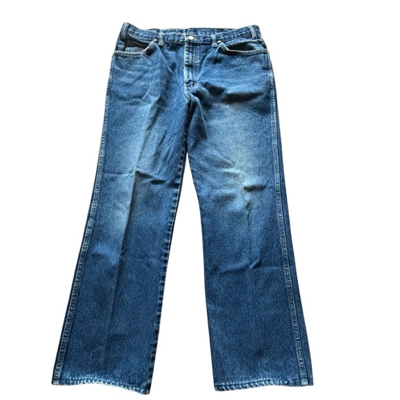 Vintage Blue Jeans w/ Leather Patch (90s / Y2K) - Picture 2 of 8